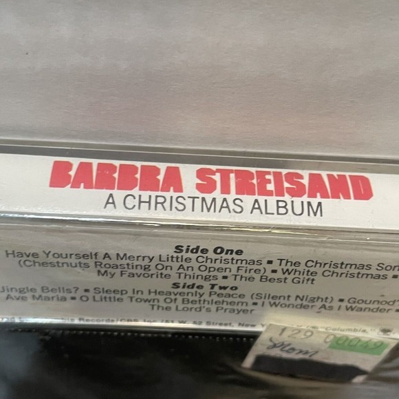 Media Barbra Streisand A Christmas Album Cassette Tape Jingle Bells